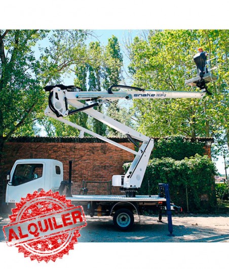PLATAFORMA 18MTS SOBRE CAMIÓN TELESCÓPICA ARTICULADA OIL&STELL-NISSAN CABSTAR SNAKE 189