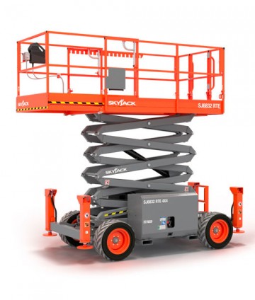 SKYJACK SJ6832 RT PLATAFORMA CON TIJERAS DE ELEVACIÓN GASOIL
