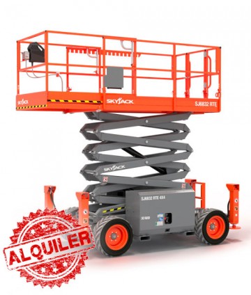 SKYJACK SJ6832 RT PLATAFORMA CON TIJERAS DE ELEVACIÓN GASOIL
