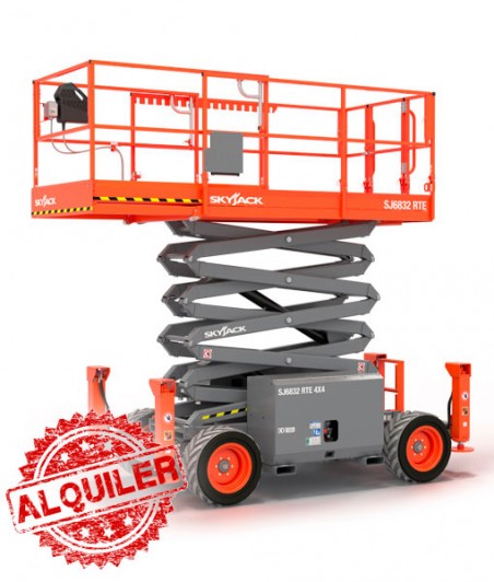 SKYJACK SJ6832 RT PLATAFORMA CON TIJERAS DE ELEVACIÓN GASOIL