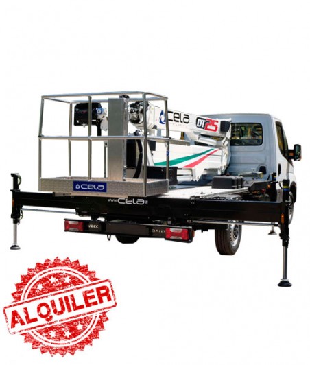 CELA DT25 CABINA ELEVABLE 25 m, SOBRE CAMIÓN 3500 kg