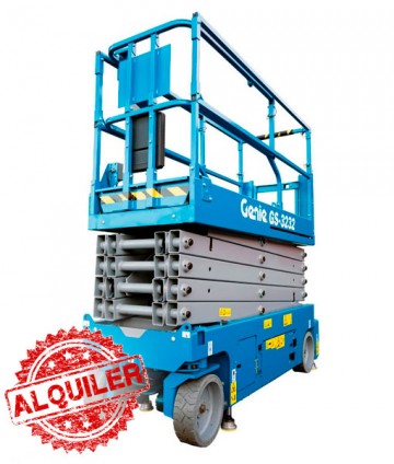GENIE PLATAFORMA TIJERA ELÉCTRICA CON ESTABILIZADORES GS3232 11M