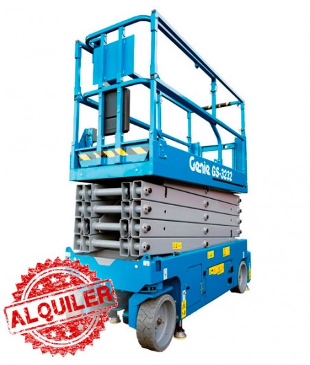 GENIE PLATAFORMA TIJERA ELÉCTRICA CON ESTABILIZADORES GS3232 11M