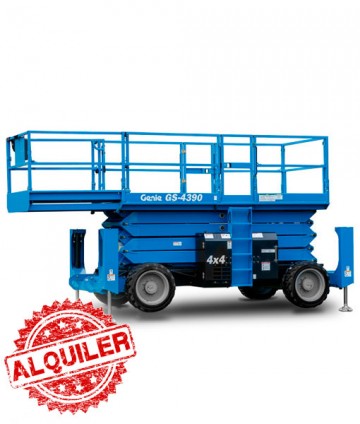 GENIE PLATAFORMA TIJERA DIESEL 4X4 GS4390 15M