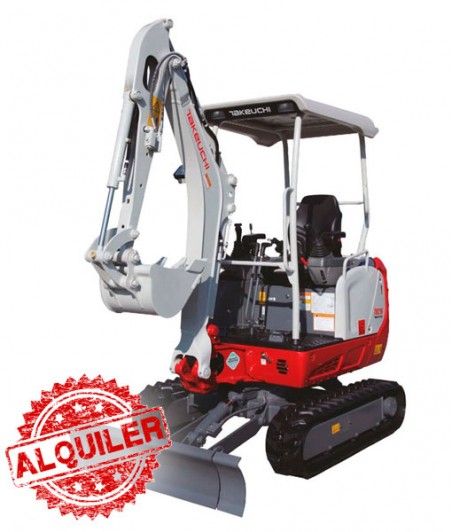 TAKEUCHI MINI EXCAVADORA TB-216 CABINA 1900 Kg