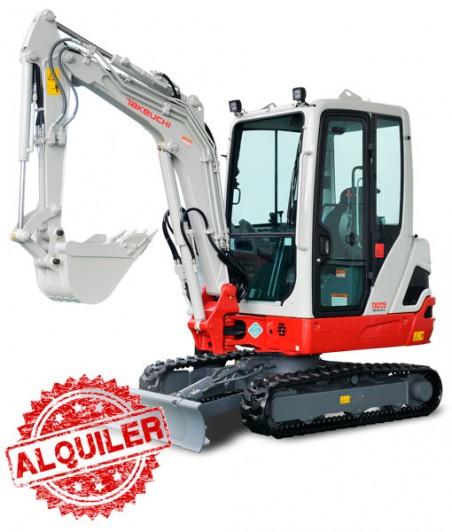 TAKEUCHI MINI EXCAVADORA TB-225R CABINA HASTA 2400 Kg