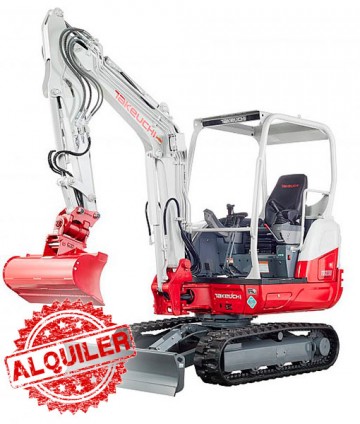 TAKEUCHI MINI EXCAVADORA TB-230 CABINA HASTA 3000K