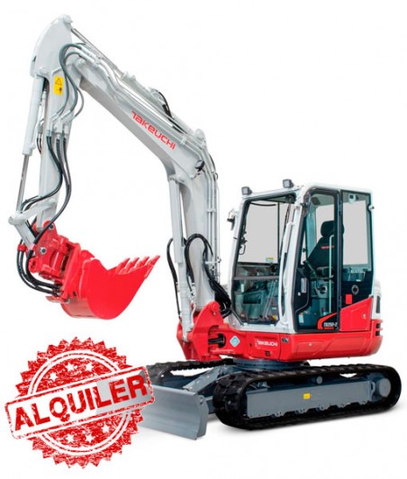TAKEUCHI MINI EXCAVADORA CABINA TB250 HASTA 5000 Kg