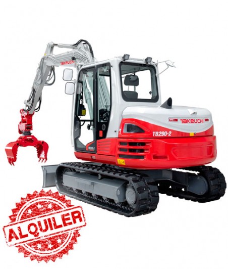 TAKEUCHI MINI EXCAVADORA TB-290 CABINA HASTA 9000 Kg