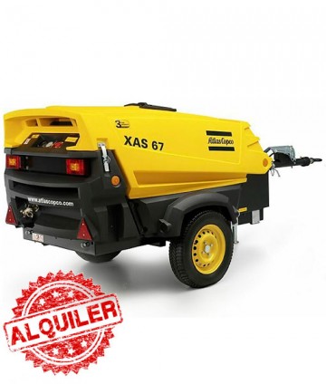 ATLAS COPCO XAS-67 COMPRESOR DIESEL 4000 l