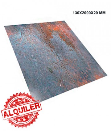 CHAPA CUBRE ZANJAS 130X2000X20 MM.