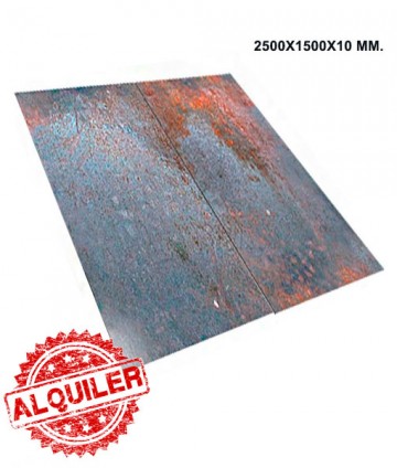 CHAPA CUBRE ZANJAS 2500X1500X10 MM.