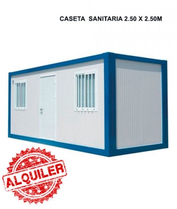 NUEVO SISTEMA MODULAR CASETA  SANITARIA 2.50X2.50M