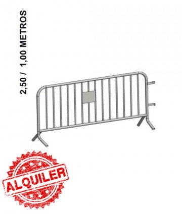 DACAME VALLA PEATONAL DE METÁLICA 2.50X1,00
